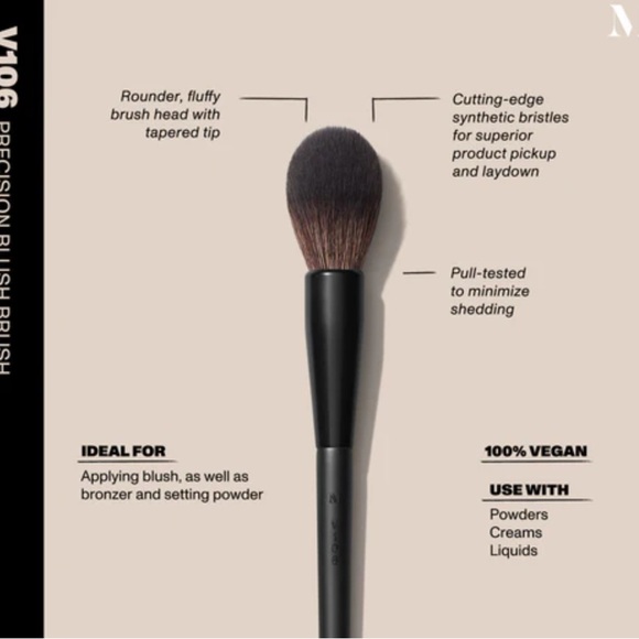 Morphe Other - Morphe Black Flawless Finish Makeup Brush